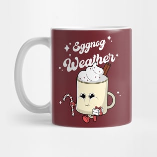 eggnog weather cute funny Christmas xmas Mug